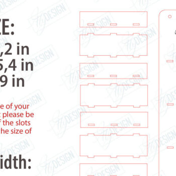 Intra απο ξύλο plywood 3mm-4mm πάχος 3D Glasses Holders |CNC Δίασταση 15x15 cm INTRAFABR-123095783 - Image 2