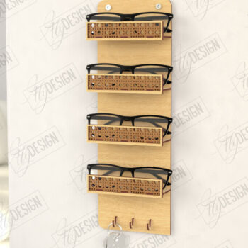 Intra απο ξύλο plywood 3mm-4mm πάχος 3D Glasses Holders |CNC Δίασταση 15x15 cm INTRAFABR-123095783 - Image 4