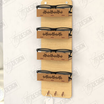 Intra απο ξύλο plywood 3mm-4mm πάχος 3D Glasses Holders |CNC Δίασταση 15x15 cm INTRAFABR-123095783 - Image 7