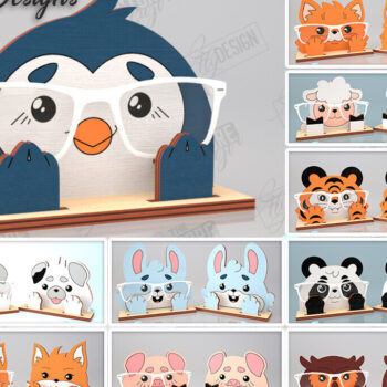 Intra απο ξύλο plywood 3mm-4mm πάχος 3D Glasses Holders |CNC Δίασταση 15x15 cm INTRAFABR-121598388 - Image 1