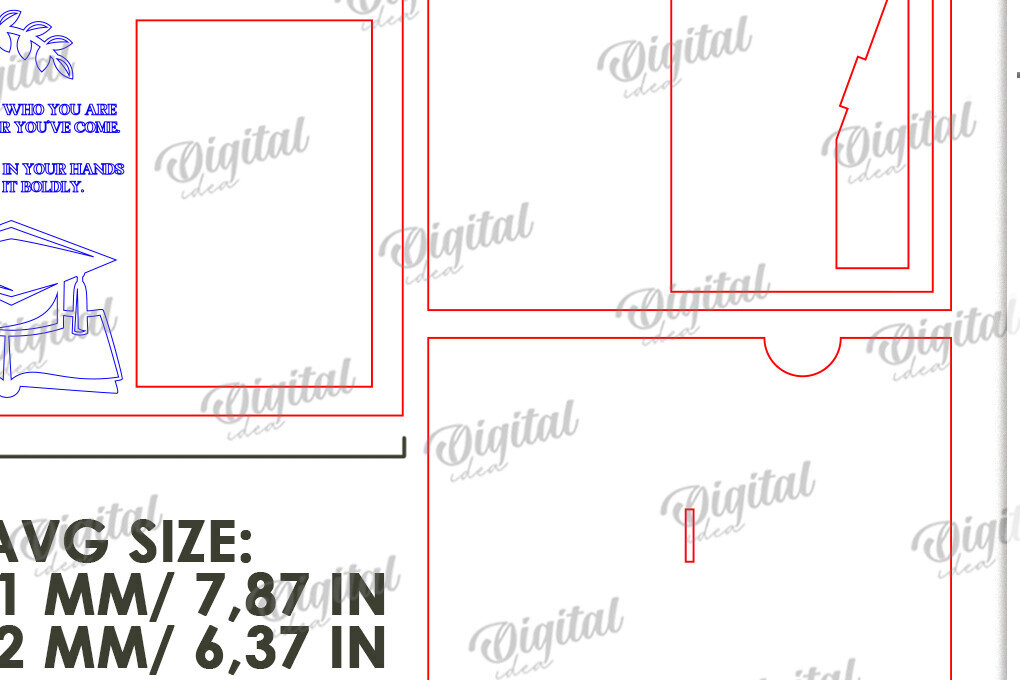 Intra απο ξύλο plywood 3mm-4mm πάχος 3D Graduation Κορνίζα Δίασταση 20x30 cm INTRAFABR-120713690 - Image 3