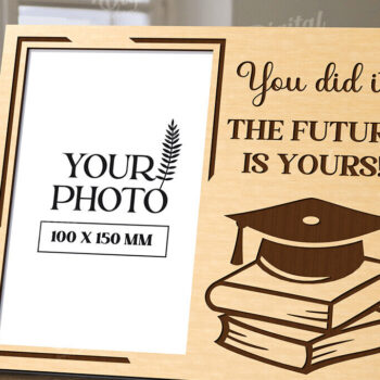 Intra απο ξύλο plywood 3mm-4mm πάχος 3D Graduation Κορνίζα Δίασταση 20x30 cm INTRAFABR-120713805 - Image 1