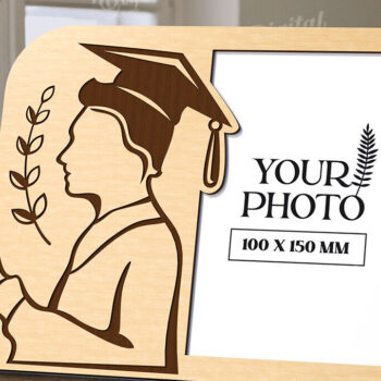 Intra απο ξύλο plywood 3mm-4mm πάχος 3D Graduation Κορνίζα Δίασταση 20x30 cm INTRAFABR-120714087 - Image 1