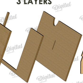 Intra απο ξύλο plywood 3mm-4mm πάχος 3D Graduation Κορνίζα Δίασταση 20x30 cm INTRAFABR-120714087 - Image 2