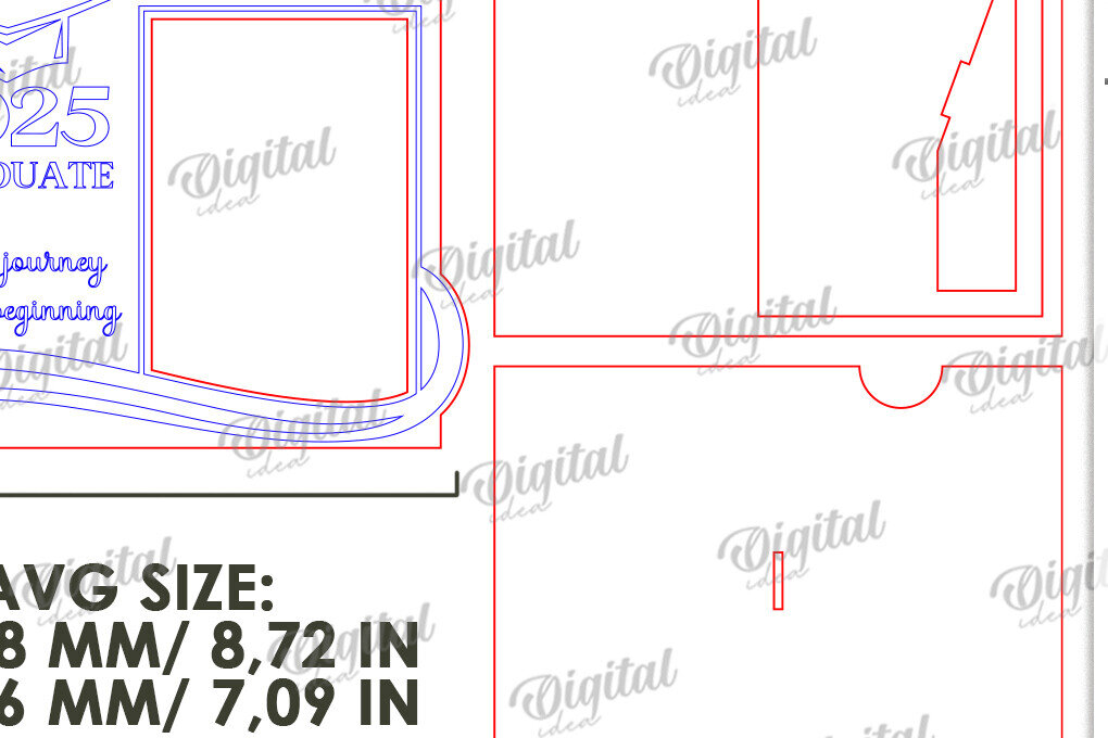 Intra απο ξύλο plywood 3mm-4mm πάχος κορνίζες 3D Graduation Δίασταση 20x30 cm INTRAFABR-120492531 - Image 3