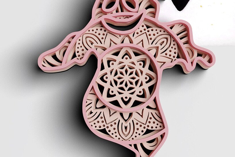 Intra απο ξύλο plywood 3mm-4mm πάχος 3D Halloween Ghost Δίασταση 30x30 cm INTRAFABR-76993923 - Image 1