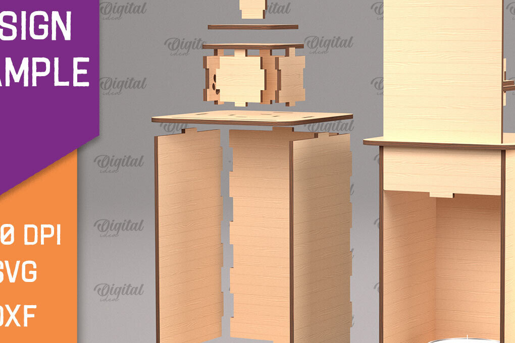 Intra απο ξύλο plywood 3mm-4mm πάχος Τρισδιάστατο αποκριάτικο φανάρι με λέιζερ Δίασταση 15x15 cm INTRAFABR-105939224 - Image 3