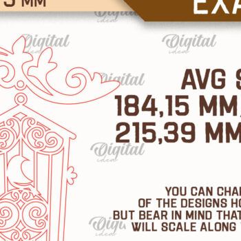 Intra απο ξύλο plywood 3mm-4mm πάχος 3D Κρεμαστή διακοσμητική πινακίδα Δίασταση 30x20 cm INTRAFABR-87754272 - Image 2