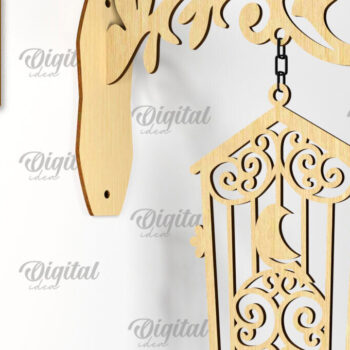 Intra απο ξύλο plywood 3mm-4mm πάχος 3D Κρεμαστή διακοσμητική πινακίδα Δίασταση 30x20 cm INTRAFABR-87754272 - Image 7