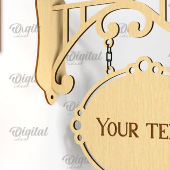 Intra απο ξύλο plywood 3mm-4mm πάχος 3D Κρεμαστή διακοσμητική πινακίδα Δίασταση 30x20 cm INTRAFABR-87754272 - Image 10