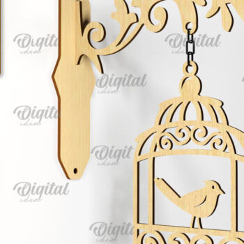 Intra απο ξύλο plywood 3mm-4mm πάχος 3D Κρεμαστή διακοσμητική πινακίδα Δίασταση 30x20 cm INTRAFABR-87754272 - Image 12