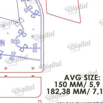 Intra απο ξύλο plywood 3mm-4mm πάχος Τρισδιάστατη περι αντίστροφη μέτρηση για τα γενέθλια Δίασταση 15x15 cm INTRAFABR-122382769 - Image 2