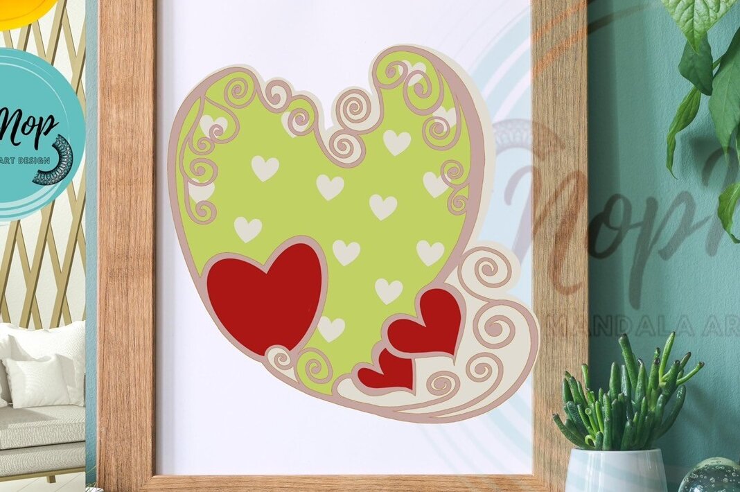 Intra απο ξύλο plywood 3mm-4mm πάχος 3D Heart for Love Δίασταση 3000x3000 cm INTRAFABR-57250266 - Image 6