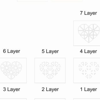 Intra απο ξύλο plywood 3mm-4mm πάχος 3D Heart Layer Mandala Δίασταση 260x260 cm INTRAFABR-4677905 - Image 3