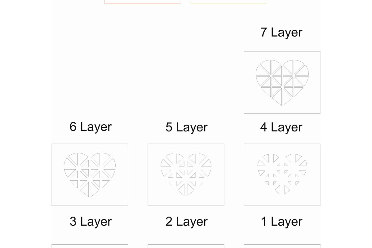 Intra απο ξύλο plywood 3mm-4mm πάχος 3D Heart Layer Mandala Δίασταση 260x260 cm INTRAFABR-4677905 - Image 3