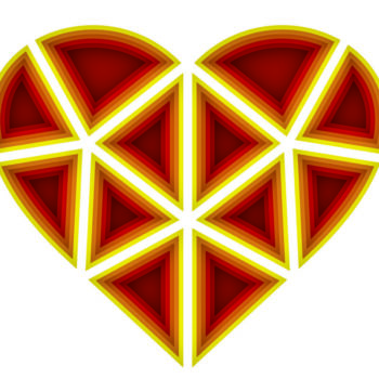 Intra απο ξύλο plywood 3mm-4mm πάχος 3D Heart Layer Mandala Δίασταση 260x260 cm INTRAFABR-4677908 - Image 2