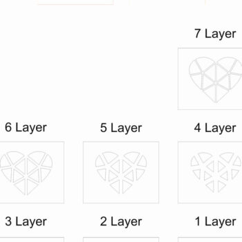 Intra απο ξύλο plywood 3mm-4mm πάχος 3D Heart Layer Mandala Δίασταση 260x260 cm INTRAFABR-4677908 - Image 3