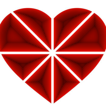 Intra απο ξύλο plywood 3mm-4mm πάχος 3D Heart Layer Mandala Δίασταση 260x260 cm INTRAFABR-4677890 - Image 1
