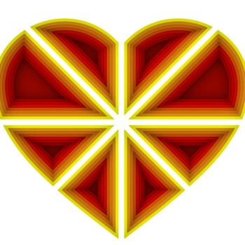 Intra απο ξύλο plywood 3mm-4mm πάχος 3D Heart Layer Mandala Δίασταση 260x260 cm INTRAFABR-4677890 - Image 2