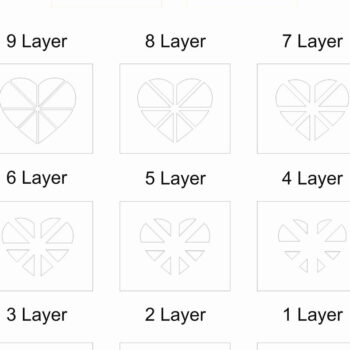 Intra απο ξύλο plywood 3mm-4mm πάχος 3D Heart Layer Mandala Δίασταση 260x260 cm INTRAFABR-4677890 - Image 3