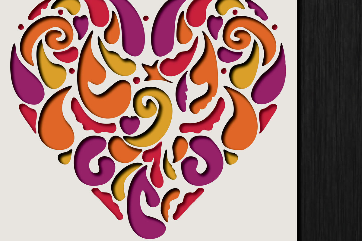 Intra απο ξύλο plywood 3mm-4mm πάχος αποκοπής 3D Heart Shadow Box Δίασταση 25x25 cm INTRAFABR-118421193