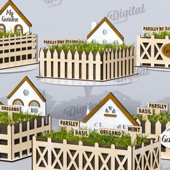 Intra απο ξύλο plywood 3mm-4mm πάχος Δέσμη 3D Home Garden Δίασταση 30x20 cm INTRAFABR-117416062 - Image 1