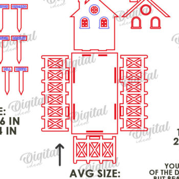 Intra απο ξύλο plywood 3mm-4mm πάχος Δέσμη 3D Home Garden Δίασταση 30x20 cm INTRAFABR-117416062 - Image 14