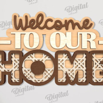 Intra απο ξύλο plywood 3mm-4mm πάχος Δέσμη κοπής με λέιζερ 3D Home Quotes Δίασταση 30x20 cm INTRAFABR-108951216 - Image 13