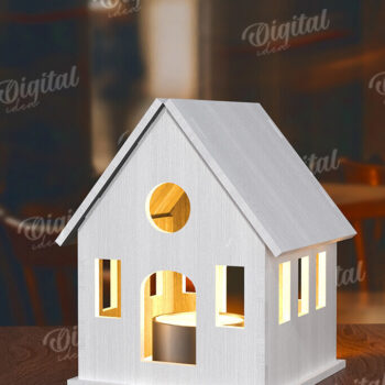 Intra απο ξύλο plywood 3mm-4mm πάχος Τρισδιάστατη σπιτιού. Διακόσμηση σπιτιού Δίασταση 30x20 cm INTRAFABR-117260088 - Image 1