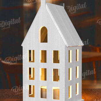 Intra απο ξύλο plywood 3mm-4mm πάχος Τρισδιάστατη σπιτιού. Διακόσμηση σπιτιού Δίασταση 30x20 cm INTRAFABR-117259742 - Image 1