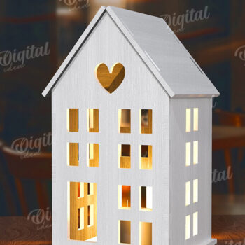 Intra απο ξύλο plywood 3mm-4mm πάχος Τρισδιάστατη σπιτιού. Διακόσμηση σπιτιού Δίασταση 30x20 cm INTRAFABR-117259927 - Image 1