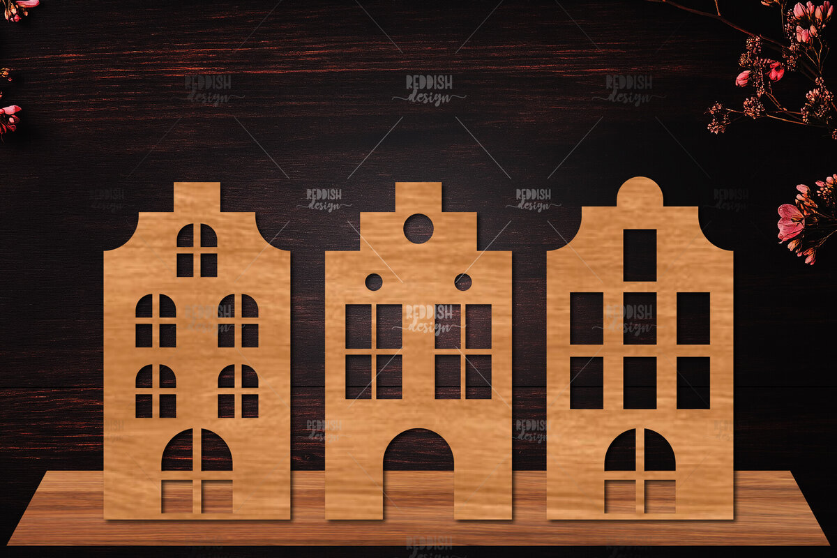 Intra απο ξύλο plywood 3mm-4mm πάχος Τρισδιάστατη βάση κοπής με λέιζερ σπιτιού Διακόσμηση σπιτιού Δίασταση 15x15 cm INTRAFABR-122870236 - Image 1