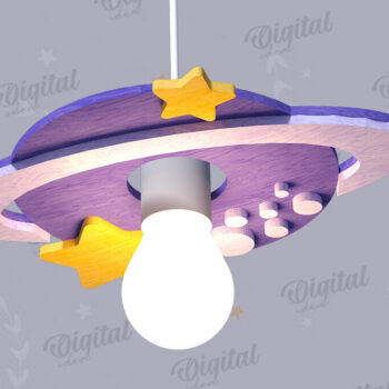 Intra απο ξύλο plywood 3mm-4mm πάχος 3D Kids Hanging Light Shade Cut  Δίασταση 30x20 cm INTRAFABR-119077746 - Image 1