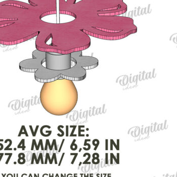 Intra απο ξύλο plywood 3mm-4mm πάχος 3D Kids Hanging Light Shade Cut  Δίασταση 30x20 cm INTRAFABR-119077509 - Image 2