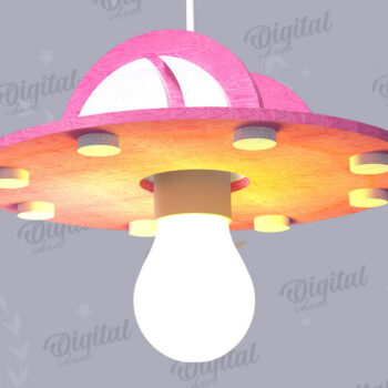 Intra απο ξύλο plywood 3mm-4mm πάχος 3D Kids Hanging Light Shade Cut  Δίασταση 30x20 cm INTRAFABR-119077603 - Image 1
