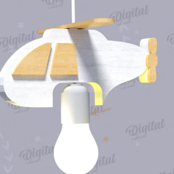 Intra απο ξύλο plywood 3mm-4mm πάχος 3D Kids Hanging Light Shade Cut  Δίασταση 30x20 cm INTRAFABR-119077652 - Image 1