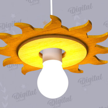 Intra απο ξύλο plywood 3mm-4mm πάχος 3D Kids Hanging Light Shade Cut  Δίασταση 30x20 cm INTRAFABR-119077455 - Image 1