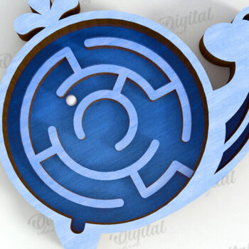 Intra απο ξύλο plywood 3mm-4mm πάχος 3D Kids Maze Toys  Δίασταση 6x6 cm INTRAFABR-121600217 - Image 2