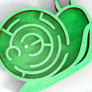 Intra απο ξύλο plywood 3mm-4mm πάχος 3D Kids Maze Toys  Δίασταση 6x6 cm INTRAFABR-121600217 - Image 6