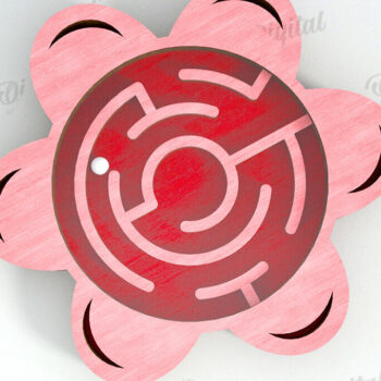 Intra απο ξύλο plywood 3mm-4mm πάχος 3D Kids Maze Toys  Δίασταση 6x6 cm INTRAFABR-121600217 - Image 8