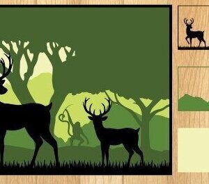 Intra απο ξύλο plywood 3mm-4mm πάχος Τοπίο τρισδιάστατης κοπής με λέιζερ Δίασταση 20x30 cm INTRAFABR-32688726