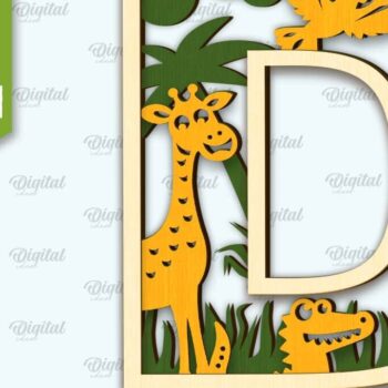 Intra απο ξύλο plywood 3mm-4mm πάχος γραμμάτων τρισδιάστατης κοπής με λέιζερ Δίασταση 30x20 cm INTRAFABR-105695862 - Image 6