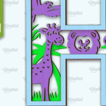 Intra απο ξύλο plywood 3mm-4mm πάχος γραμμάτων τρισδιάστατης κοπής με λέιζερ Δίασταση 30x20 cm INTRAFABR-105695862 - Image 10