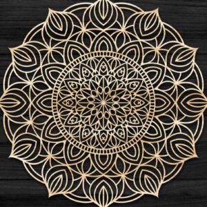 Intra απο ξύλο plywood 3mm-4mm πάχος Τρισδιάστατη , Mandala Δίασταση 30x30 cm INTRAFABR-73704329