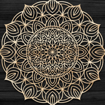 Intra απο ξύλο plywood 3mm-4mm πάχος Τρισδιάστατη , Mandala Δίασταση 30x30 cm INTRAFABR-73704329 - Image 1