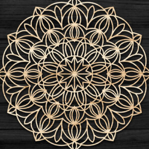 Intra απο ξύλο plywood 3mm-4mm πάχος Τρισδιάστατη , Mandala Δίασταση 30x30 cm INTRAFABR-73704336