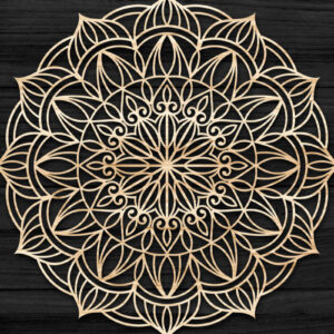 Intra απο ξύλο plywood 3mm-4mm πάχος Τρισδιάστατη , Mandala Δίασταση 30x30 cm INTRAFABR-73704359
