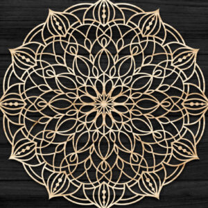 Intra απο ξύλο plywood 3mm-4mm πάχος Τρισδιάστατη , Mandala Δίασταση 30x30 cm INTRAFABR-73704386