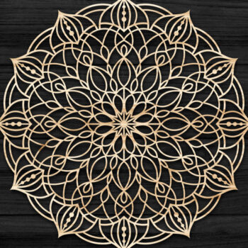 Intra απο ξύλο plywood 3mm-4mm πάχος Τρισδιάστατη , Mandala Δίασταση 30x30 cm INTRAFABR-73704386 - Image 1