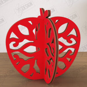 Intra απο ξύλο plywood 3mm-4mm πάχος 3D  Decor | Σχήμα μήλου |Διακόσμηση σπιτιού Δίασταση 30x20 cm INTRAFABR-113994409